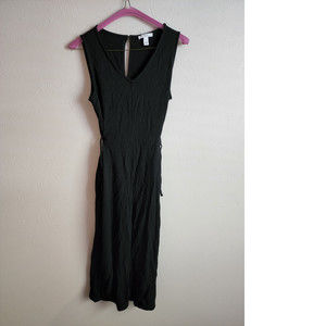 Black Jersey Cotton Jumpsuit